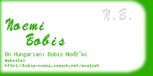 noemi bobis business card